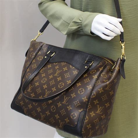 black louis vuitton shoulder bag.